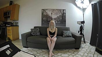 Annie Archer Casting POV 1, Blonde Interview Cute!