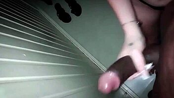 She massages the big black dick