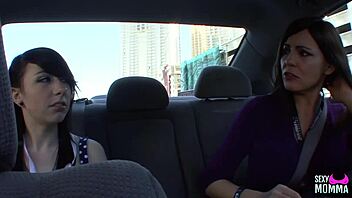 Stepmother Dakota Charms in hot lesbian scene with her young stepdaughters.