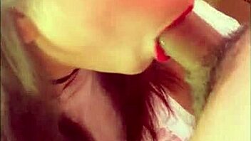 A Latina beauty gives a professional blowjob and gets a facial in this homemade video.