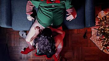 santa's helpers bbw enjoys doggystyle and cowgirl. she loves anal assfucking with toys and cum