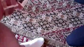 Femdom mistress teases and gives handjob before locking in chastity