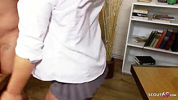 Cute Girl Emotionally Seduces Older Teacher For Classroom Fuck