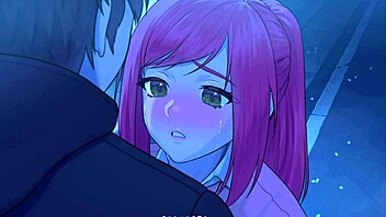 Beautiful anime sex scene with a happy ending