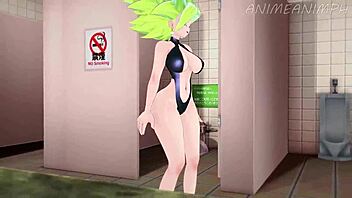First time lesbian experience with a Dragon Ball Z themed hentai