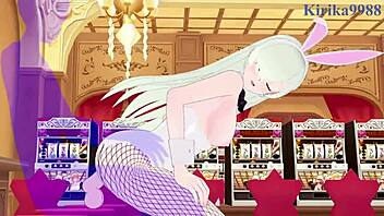 i watch diane and elizabeth in bunny outfits havin intense sex with creampie.