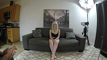 Annie Archer Casting POV 1, Blonde Interview Cute!