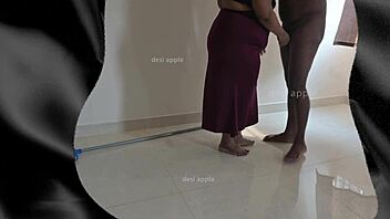 Tamil Maid Sreelatha Sucks Owner's Cock While Wife's Away