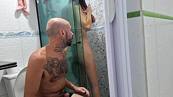 She asked him to join her in the shower