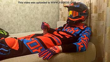 gay motocross bikers play around