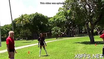 Bff babes impaled on jock 😈