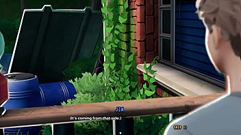 Officer Vinny receives handjob and blowjob at Peach Hills office.