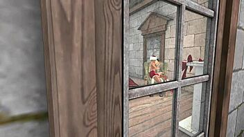 The young wife of santa casually fucks with the elves in a group scene