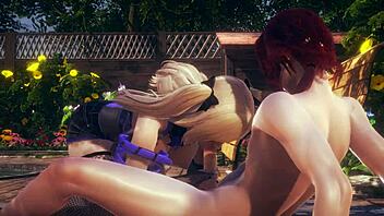 genshin impact hentai - pov fischl blowjob and cum at her face - japanese asian manga anime game porn