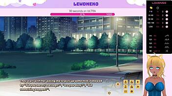 Can lewdneko handle the vibrator and creampie in love cubed part 6?