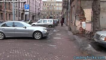 Casting Eurobabe Gets Pounded Doggystyle in Amateur Interview  