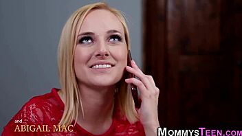 Teen Stepdaughter Feels Intense Pleasure Scissoring with Mother-in-Law.