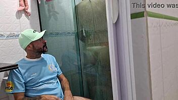 She asked him to join her in the shower