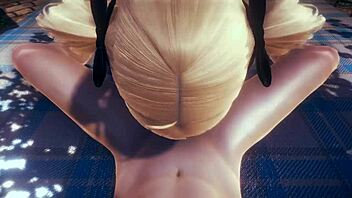 genshin impact hentai - pov fischl blowjob and cum at her face - japanese asian manga anime game porn