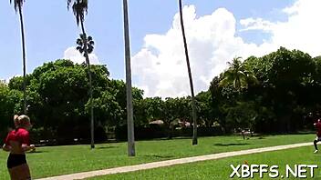 Bff babes impaled on jock 😈