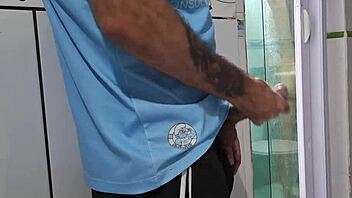 She asked him to join her in the shower