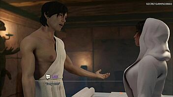 3D porn game with Lara Croft and a happy ending