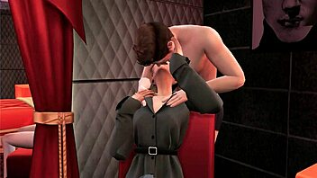 Real action with 3D hentai: Female choice - Ariana G's 34-35 chest worship