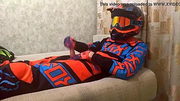 gay motocross bikers play around