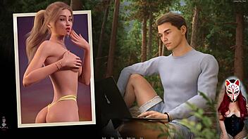 Beautiful nude blonde in dreamland