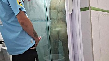 She asked him to join her in the shower