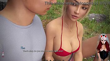Beautiful nude blonde in dreamland
