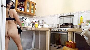 i watch brunette stepdaughter and mature stepmother start homemade porn, delighting in masturbating their hot vaginas.