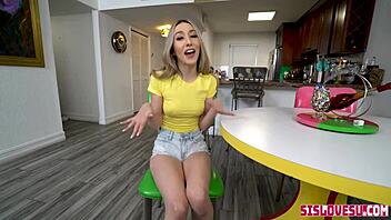 i want the perfect picture with stepsis sweet sophia, her big ass riding monster cock