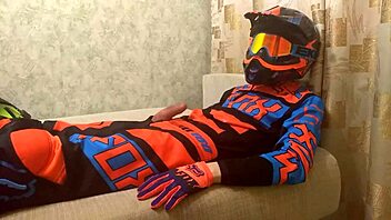 gay motocross bikers play around