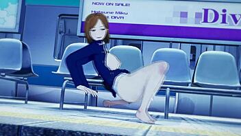 i'm in shibuya for a sexy hentai episode with handjobs and cumshots