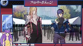 slow damage part 3: muscular bodybuilder dominates skinny asian in hentai