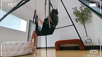 jade, borrow your stepdad's cock for the sex swing?