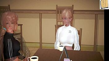 exploring my new family in anime style