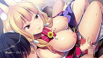 fox girl masturbating in ejaculation game