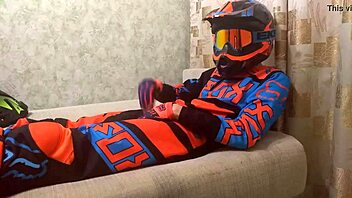 gay motocross bikers play around