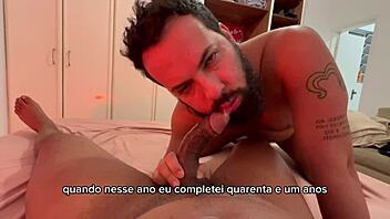 homem barbudo chupa 41 paus -14� e 15� mamadas - v�deo completo no red