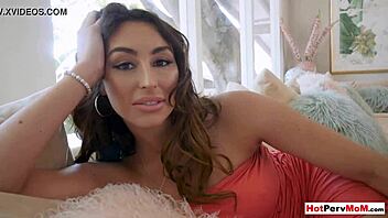 my busty milf stepmom gets special attention on her pussy