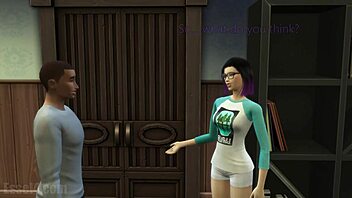 Essel4 lucy and aiden in rough anal assfucking game with deepthroat