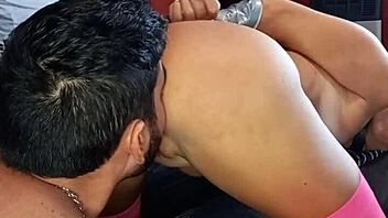 Latina wife gets spanked on her beautiful big ass in doggystyle fucking