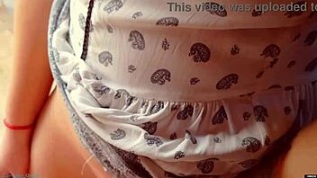 hot milf pulls pantyhose up full of cum