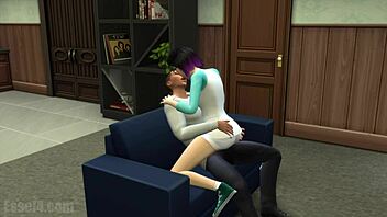 Essel4 lucy and aiden in rough anal assfucking game with deepthroat