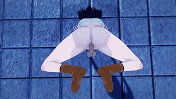 i'm in shibuya for a sexy hentai episode with handjobs and cumshots