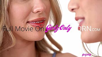 Haley Reed and Kay Lovely scissoring in lesbian fantasy July 2023