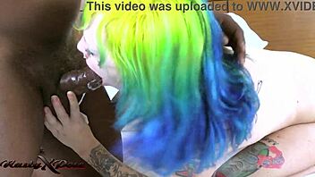 Flexible WHORE swallows CUMSHOT after FUCKING