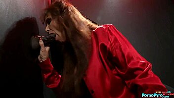 Titty fuck action with a busty cougar and BBC